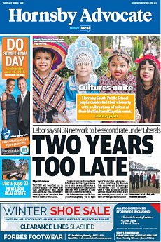 Hornsby Advocate - June 9th 2016