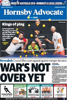 Hornsby Advocate - September 29th 2016