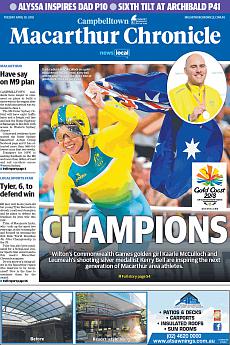 Macarthur Chronicle Campbelltown - April 10th 2018