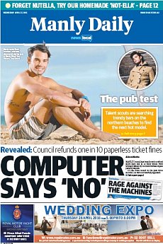 Manly Daily - April 27th 2016