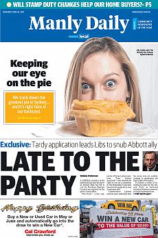 Manly Daily - June 29th 2017