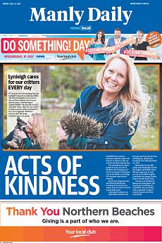 Manly Daily - July 21st 2017
