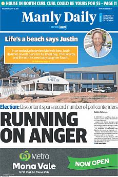 Manly Daily - August 15th 2017