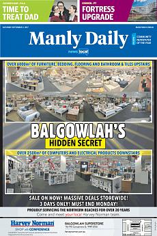Manly Daily - September 2nd 2017