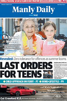 Manly Daily - October 19th 2017