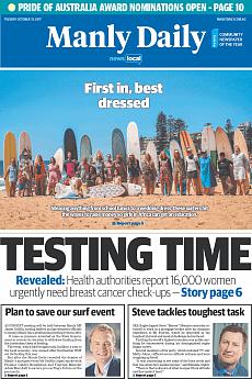 Manly Daily - October 31st 2017