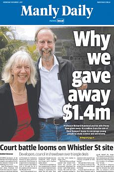 Manly Daily - November 1st 2017