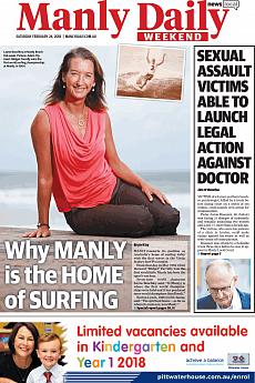 Manly Daily - February 24th 2018