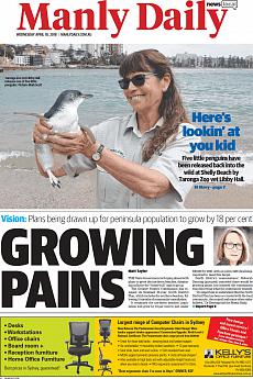 Manly Daily - April 18th 2018