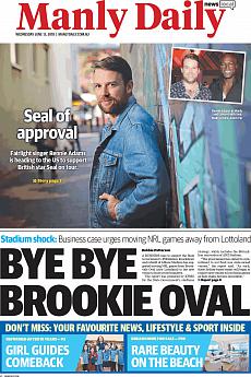 Manly Daily - June 13th 2018