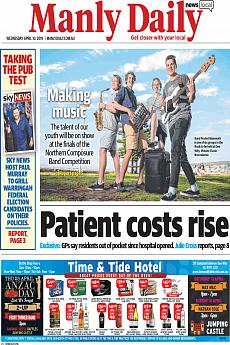 Manly Daily - April 10th 2019