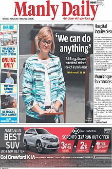Manly Daily - July 27th 2019