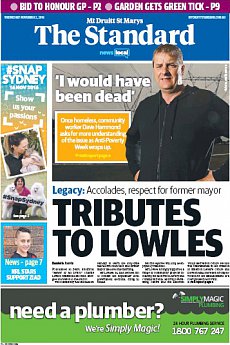 The Standard - MtDruitt/StMarys  - November 2nd 2016