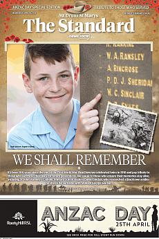 The Standard - MtDruitt/StMarys  - April 18th 2018