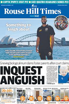 Rouse Hill Times - September 6th 2017